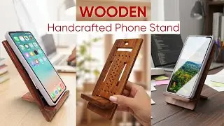 Elegant Versatile Handcrafted Wooden Phone Stand