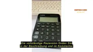 Produktbewertung: CASIO Tischrechner MS-20UC-BK, 12-stellig, in Trendfarben, Steuerberechnung, Zeitu