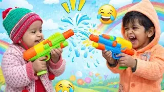 Bachchon Ki Toy Gun Masti 😂💦 | Full Fun Video