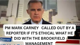 IS IT ETHICAL WHAT BROOKFIELD DID, MARK CARNEY WAS ASKED BY A REPORTER #canada #markcarney#fyp
