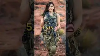 Top 10 Female Soldier Uniforms in the World | Best Military Uniforms #top10 #army #femaleartist