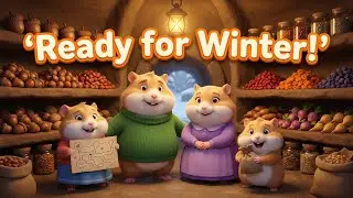 The Hamwhisker Hollow Family &ndash; Winter Food Hunt in the Snowy Tunnels! ❄️ Safe Winter Planning Story