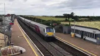 NI Railways 201 loco 8209 + Enterprise DVT 9001 passes Gormanston for Connolly