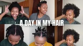 Day In My 4C Hair:DIY Moisturizing Deep Conditioner, Blowdrying,Stretching,Soft Natural Hair Washday