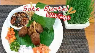 Sate Buntel Lilit Sapi (tanpa buntel lemak)