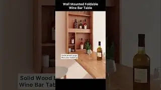 wall mounted foldable wine bar table