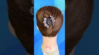 Simple and beautiful updo hairstyle #updo #easyupdo #hairstyle