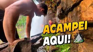 Subi a serra de BROS 160 e ACAMPEI na CACHOEIRA *pela primeira vez*