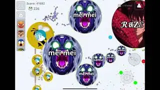Agar.io Mobile - Destroying raze clan w fredo