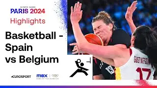 SUPERB MATCH! 👏 Spain vs Belgium - Women's Basketball Quarter-Final Highlights | #Paris2024
