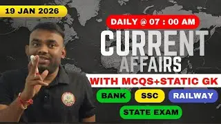 19 JAN 2026 CURRENT AFFAIRS // DAILY CURRENT AFFAIRS // CURRENT AFFAIRS IN HINDI #current #affairs