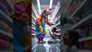 ❤️ Evolution of Clown Laughing at Little Girl 🤡 #love #cute #shorts #clown
