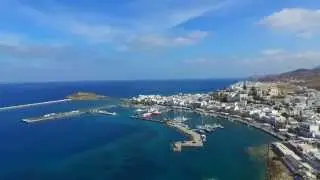 Naxos Town from the air - Naxos Aerial - 2015 edition