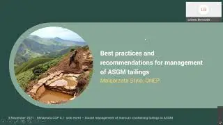 Sound management of mercury-containing tailings in ASGM