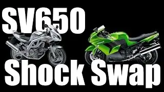Suzuki SV650s to Kawasaki ZX14 Shock Swap