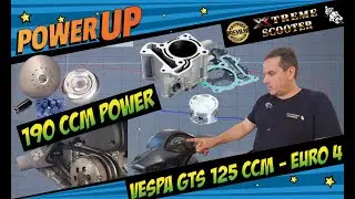 Vespa GTS 125 Euro 4 - Tuning auf 190ccm -  Jetzt kommt POWER in die 
