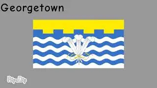 Malaysia States capital Part 1 1/6 Flag band