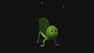 Leaf Insect aka Walking Leaves (Phylliidae) - Maya Rig turntable