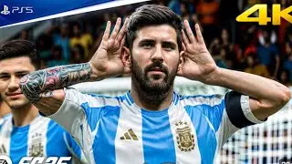 FIFA 25 Epic Gameplay | PS5 Live Gameplay | Argentina vs England ⚽ | FIFA 25 | Latest Game on PS5