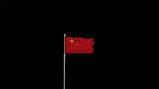 Elegant China Flag Animation with Fluid Motion