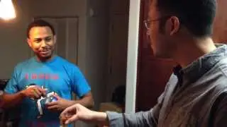 Gootecks & Mike Ross toast w/ snake scorpion liquor from Vietnam