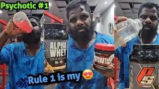 Results - Alpha whey & Rule1 R1 Protein 100% Hydrolyzed whey protein isolate & Psychotic Pre-workout