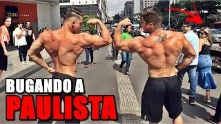 BODYBUILDERS ANDANDO NA AV PAULISTA SEM CAMISETA | REAÇÃO DAS PESSOAS