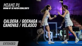 Miami Premier Padel P1 🇺🇸🎾 Caldera / Goenaga vs. Canovas / Velasco (R32 Highlight)