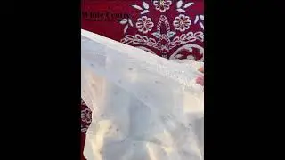 Embroidered Crinkle Chiffon Dupatta