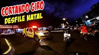 👊 Cortando Giro na Avenida | Desfile de Natal - Jurassic Moto