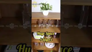 Maharlika QYRJ-656-4Layer-60-T7 Multi-layer Bamboo Simple Bookshelf bookcase floor-to-ceiling Rack