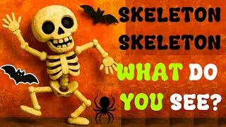 Skeleton Skeleton What Do You See? | Halloween Kids Song | Halloween Kids Video