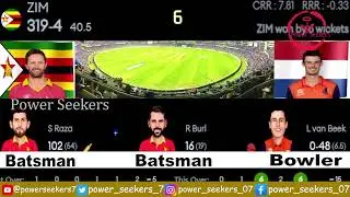 Zimbabwe Vs Netherlands Live | ZIM vs NED | ICC Cricket World Cup Qualifier | Power Seekers