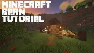 MINECRAFT SMALL BARN TUTORIAL EASY!!! 1.16