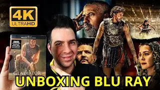 GLADIATOR 2 ⚔️ edici&oacute;n STEELBOOK DORADA 💿 Blu Ray 4K UHD | UNBOXING 🔥