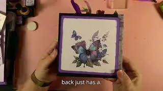 Purple Butterflies Photo Album Flip Through Project Share