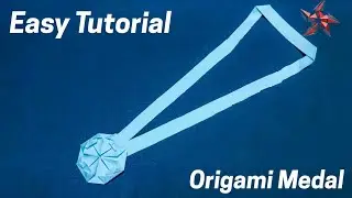 Origami Medal 🏅 Easy Paper Award Craft Tutorial | #NinjaOrigami #diy #papercraft #origamininjaweapon