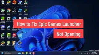 How to Fix Epic Games Launcher Not Opening (2024)