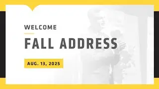 2025 Fall Address