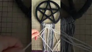 Make a pentagram wall hanging with me #macrame #pentagram #handmade #pagan