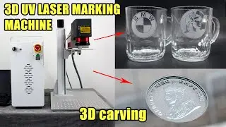 Fine engraving portable 3D UV laser marking machine