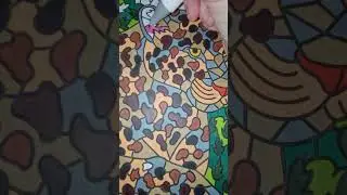 Coloring In Mosaic Animals Color By Number Sunlife Drawing Book