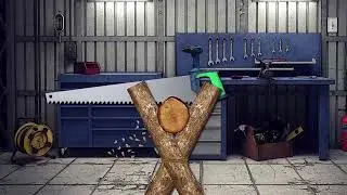 🌲 Sawing Wood Sound Effect / Cutting Wood | 12 HOURS