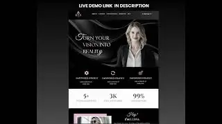 (The Luna) Canva Website Template for Coach &ndash; Bold Feminine Website for Coaching Programs & Courses