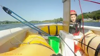 Charlie sailing at bala sailing club. Summer2023