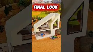Mini Dreem house Final look#shorts #minihouse #miniature #diycraft #tinyhouse #foundation#craft