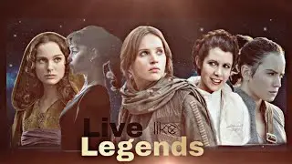 Live like legends Star Wars Ladies(Padme-Qi'Ra -Jyn-Leia-Rey)
