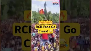 RCB Victory Parade: Fans go on full crazy mode! 🔥💪 #shorts #ytshorts #viratkohli #rcb #rcbfans