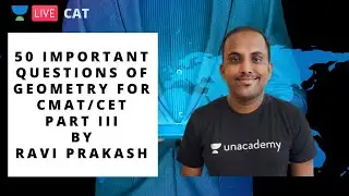 50 important questions of Geometry for CMAT/CET - Part III by Ravi Prakash