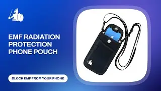 DefenderShield EMF Radiation Protection Pouch with Flap & Detachable Strap